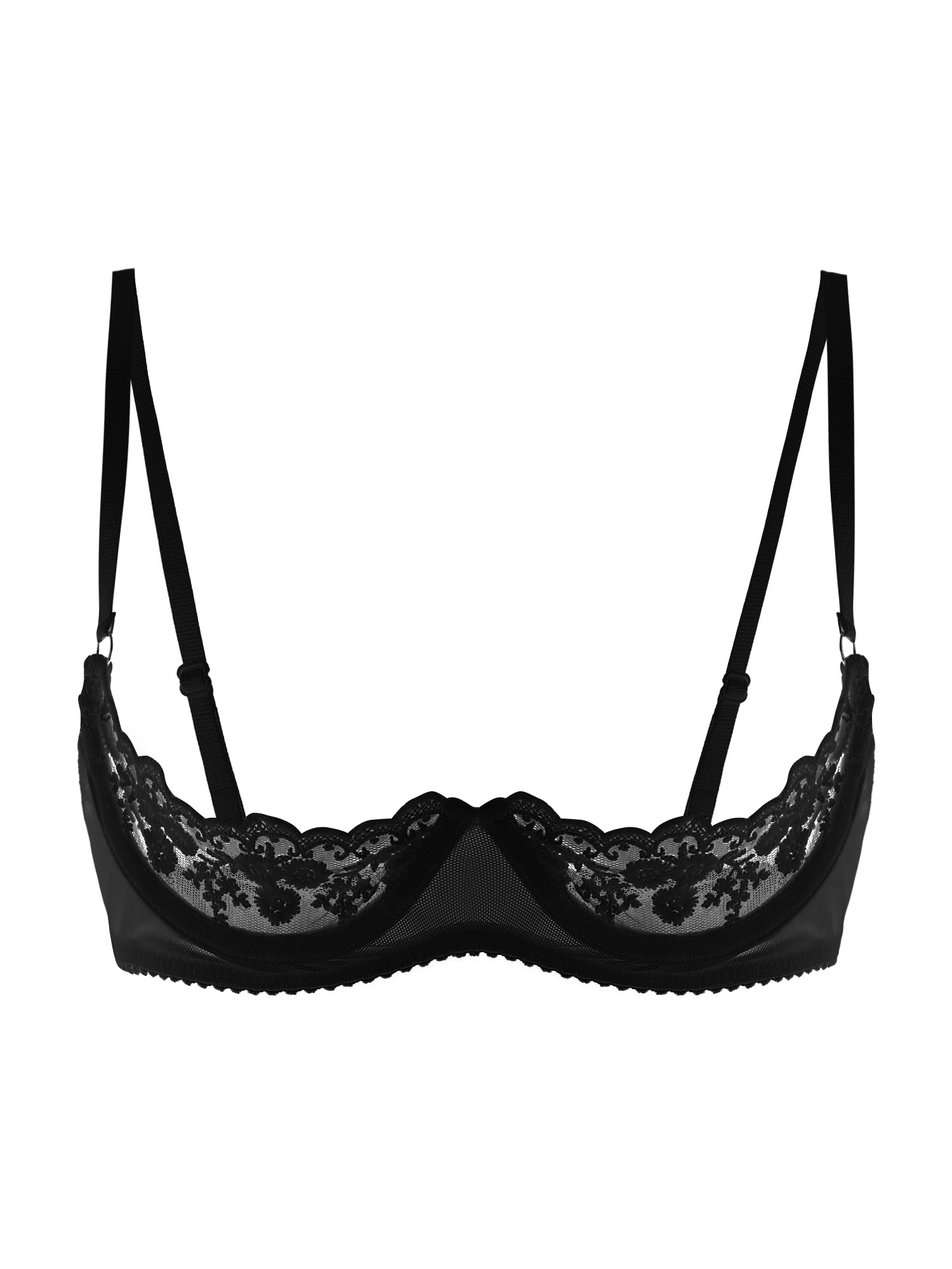 Lingerie - Женский сексуальный бюстгальтер с открытыми чашками,