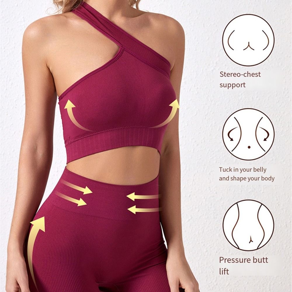 Seamless Ribbed Workout Tank Top - 2 шт. многоразовые бесшовные женские комплекты