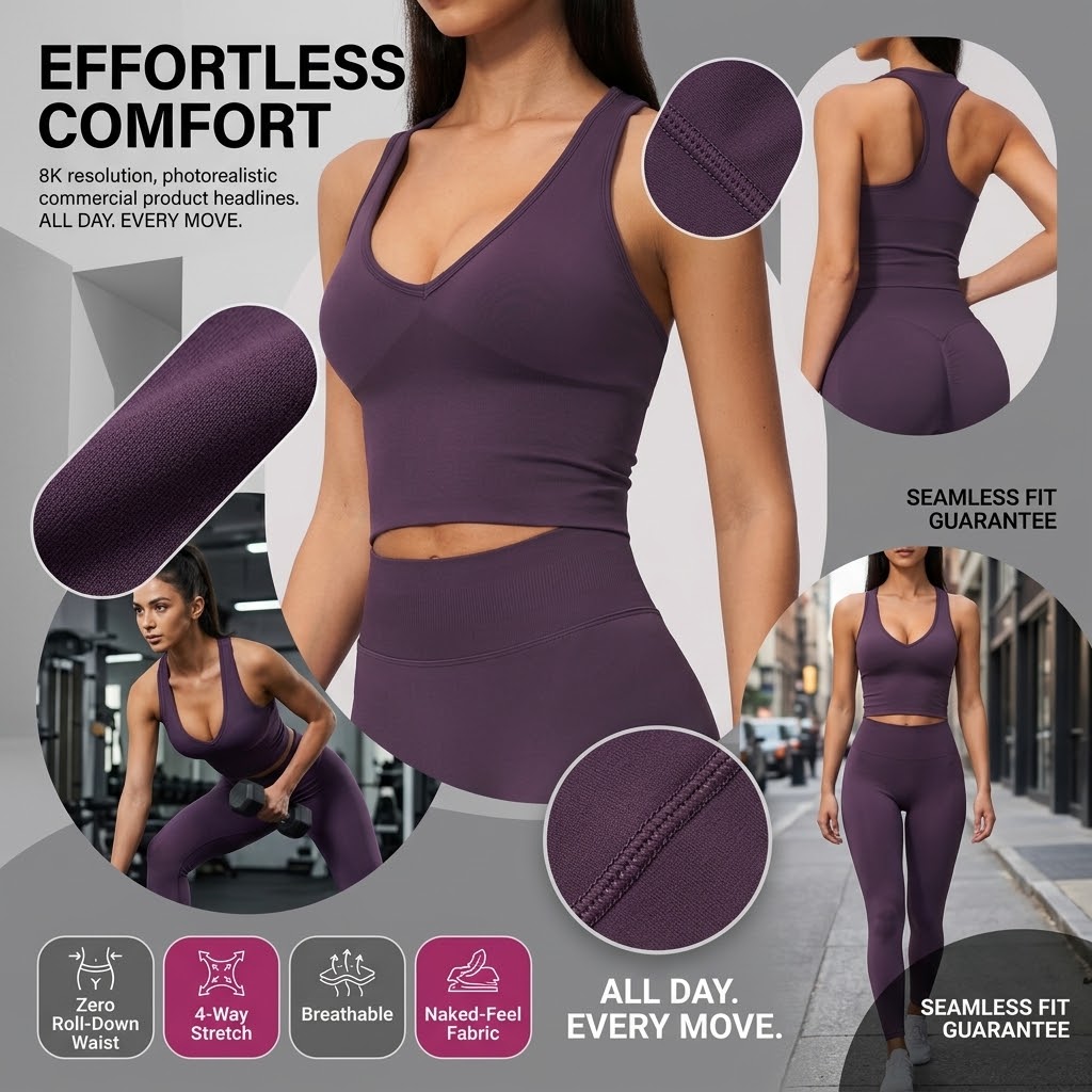 Seamless Ribbed Workout Tank Top - Дизайнерский бесшовный топ для йоги для