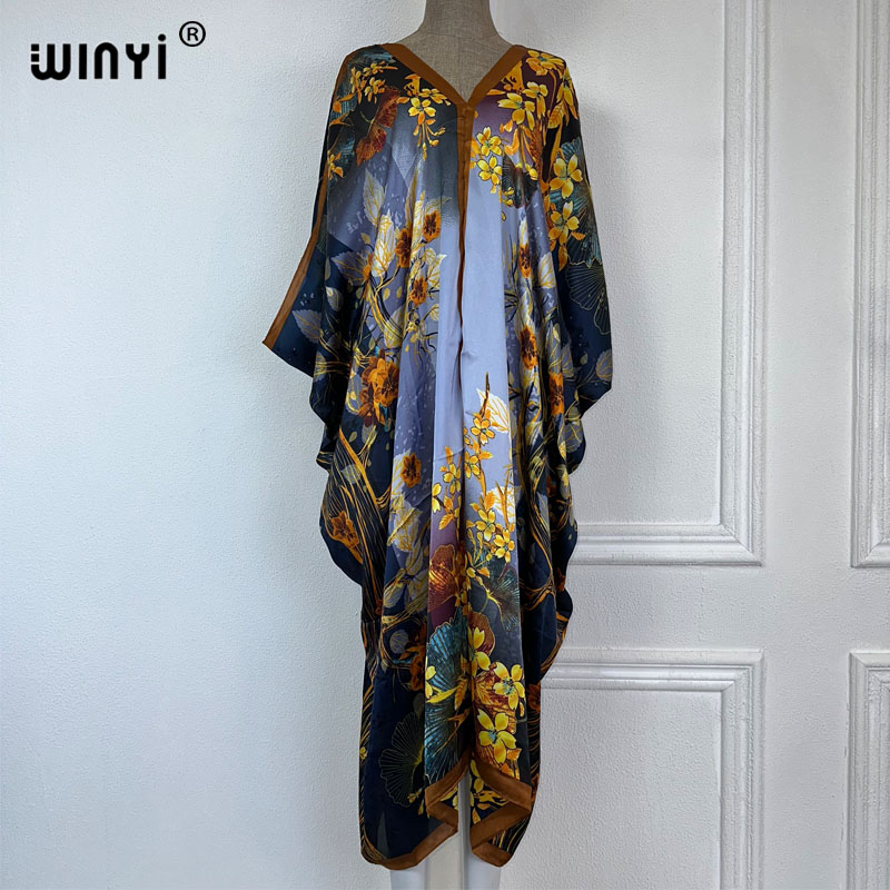 Boho Summer Beach Maxi Dress - WINYI 2023 Женское платье макси с