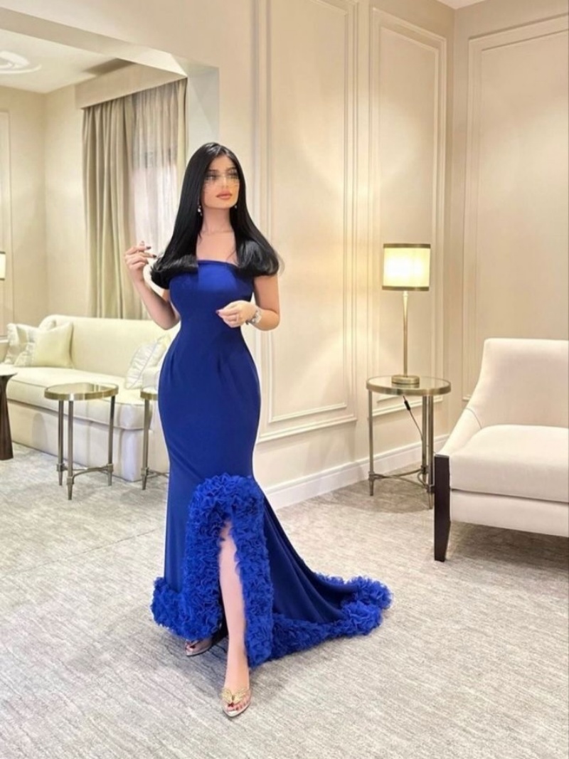 Elegant Satin Evening Gown Split - Индивидуальные роскошные элегантные вечерние платья из