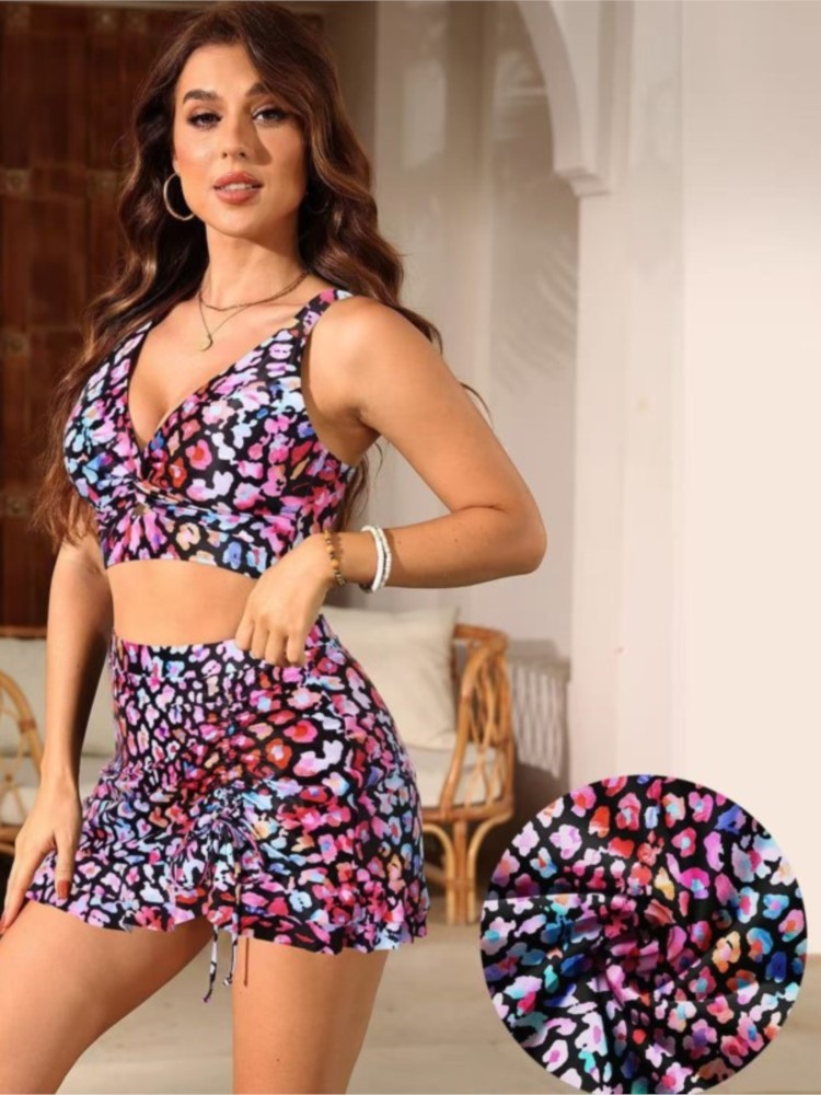 Swimwear - Женский купальник-танкини с эффектом пуш-ап, новый