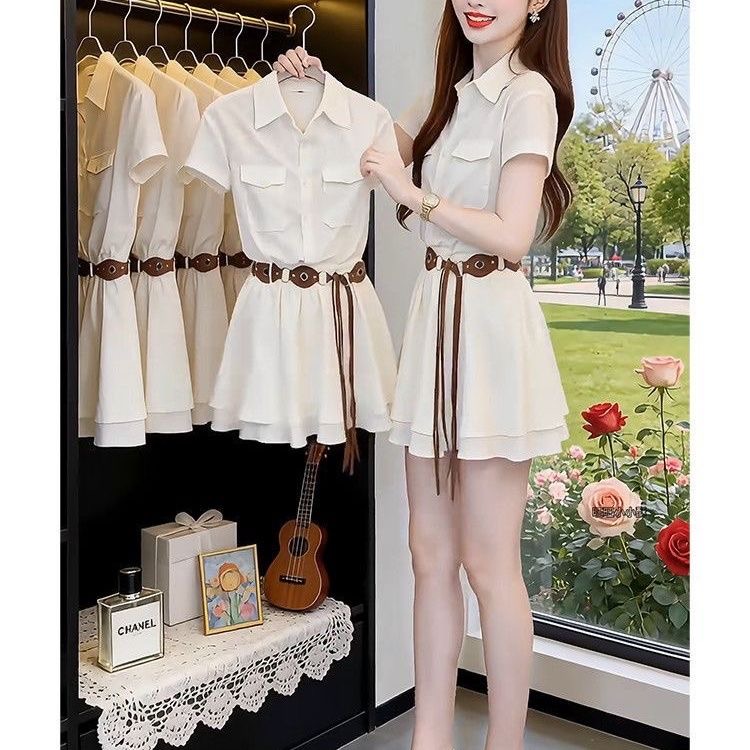 Платье-рубашка в корейском сти – обзор и цена Korean Style A Line Shirt Dress