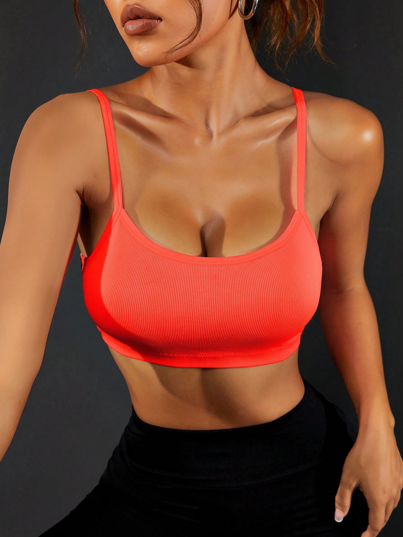 Женский спортивный бюстгальтер – обзор и цена Seamless Ribbed Workout Tank Top