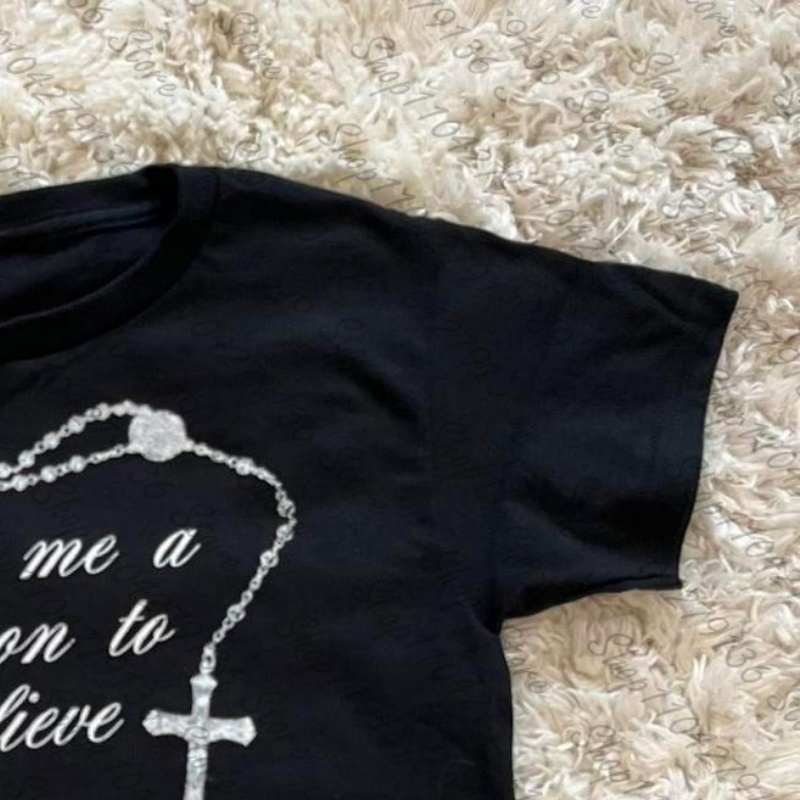 Женская одежда в стиле Y2K 200 – обзор и цена Y2K Graphic Baby Tee Crop
