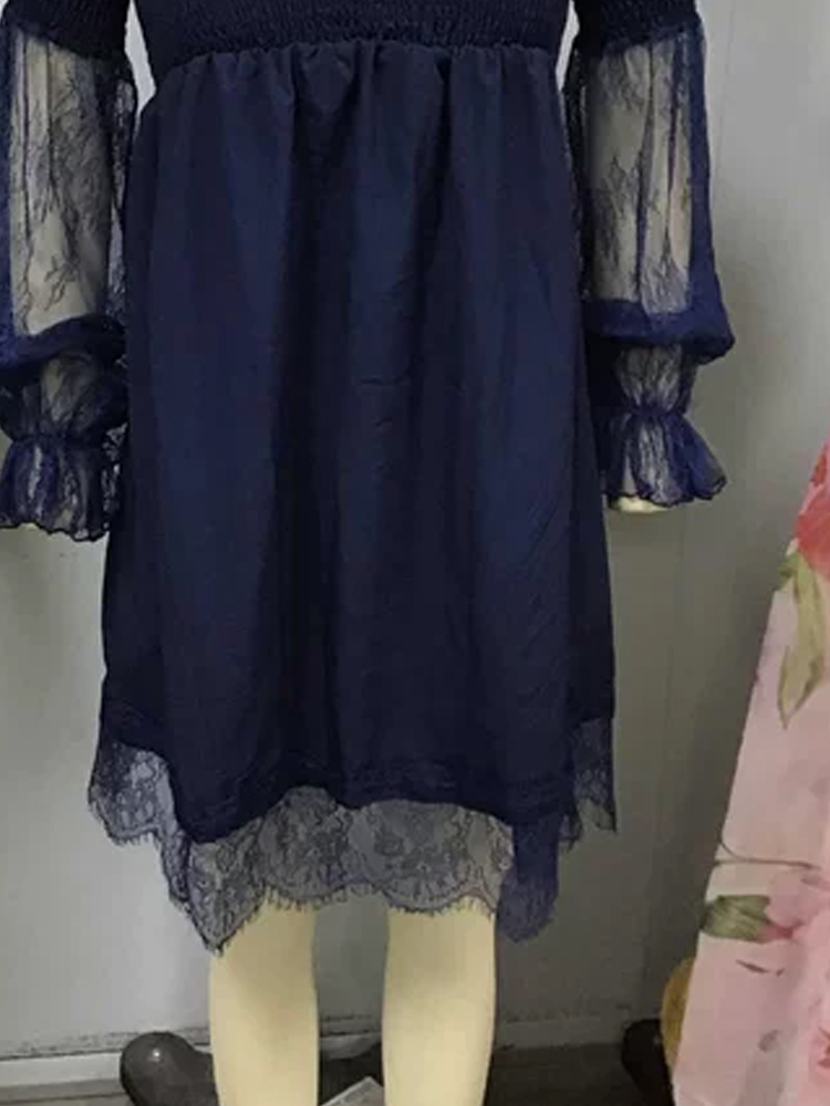 Платье-мини с открытыми плечам – обзор и цена Off Shoulder Puff Sleeve Sundress