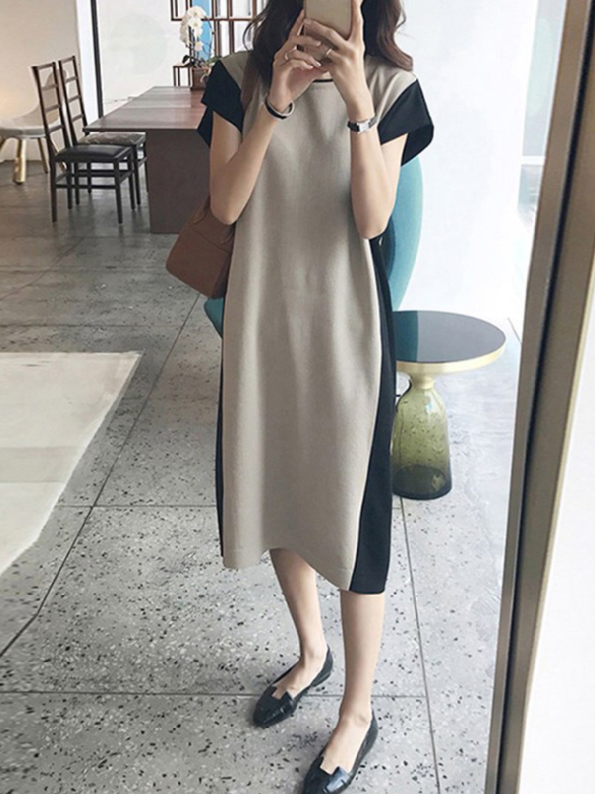Эффективное для похудения плат – обзор и цена Korean Style A Line Shirt Dress