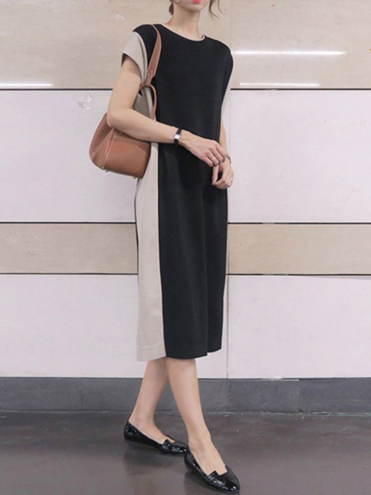 Эффективное для похудения плат – обзор и цена Korean Style A Line Shirt Dress