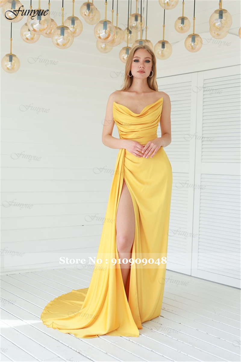 Элегантные вечерние платья с о – обзор и цена Elegant Satin Evening Gown Split