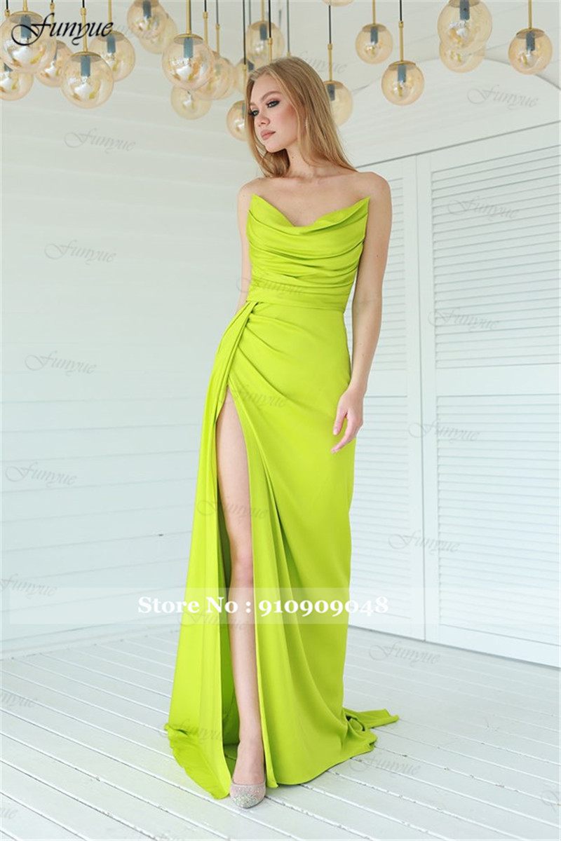 Элегантные вечерние платья с о – обзор и цена Elegant Satin Evening Gown Split
