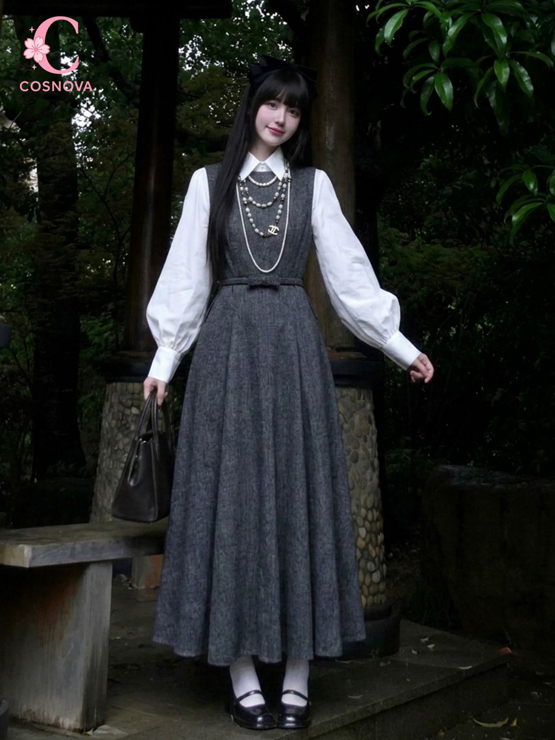 Корейский комплект из двух пре – обзор и цена Korean Style A Line Shirt Dress