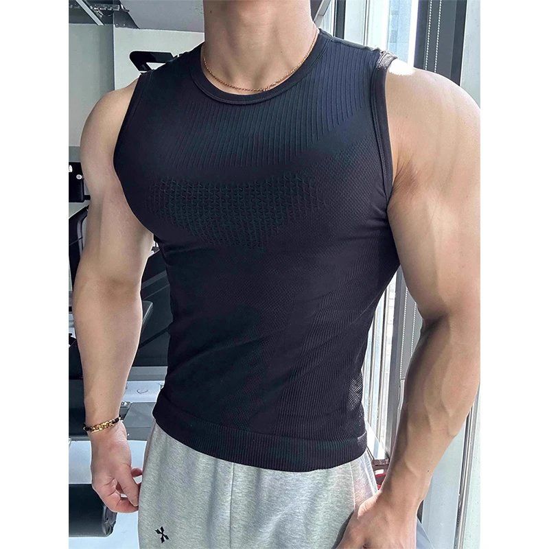 Мужская бесшовная майка с ребр – обзор и цена Seamless Ribbed Workout Tank Top