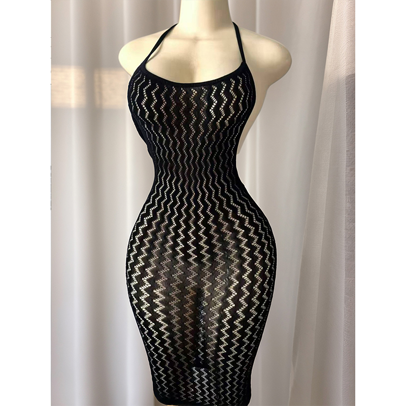 Женское пляжное платье-накидка – обзор и цена Sexy Mesh Sheer Bodycon Dress