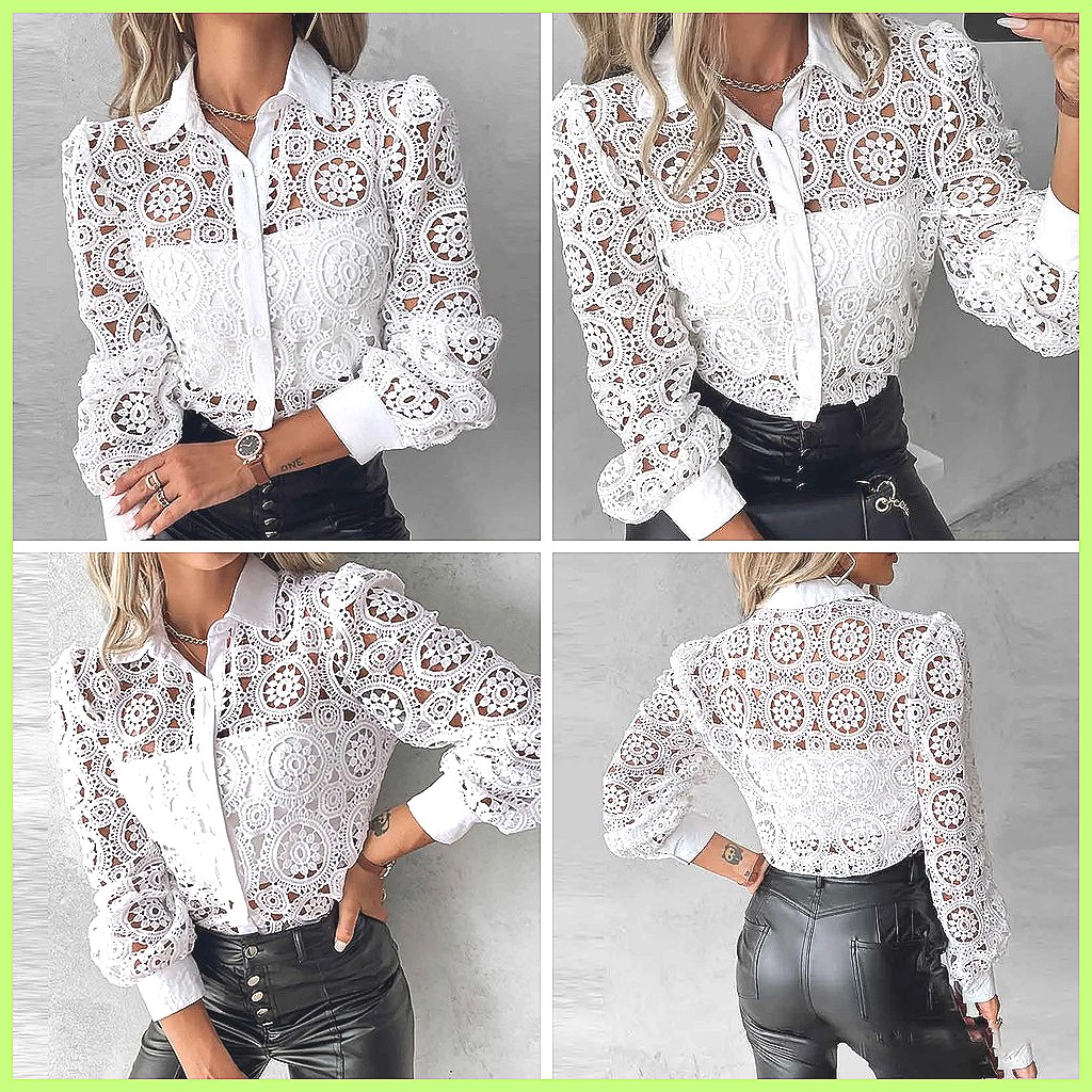 Женская белая кружевная блузка – обзор и цена Blouses