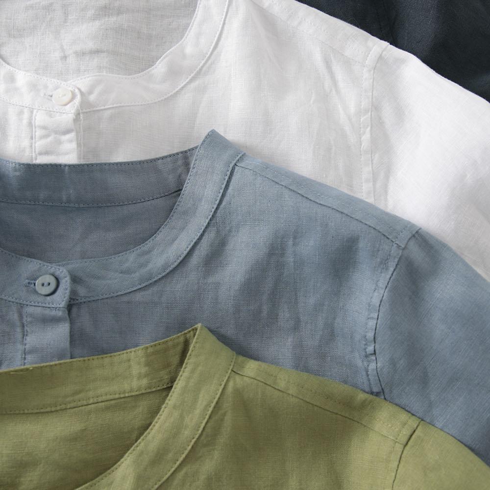 Платье-рубашка в японском стил – обзор и цена Casual Loose Linen Shirt Dress