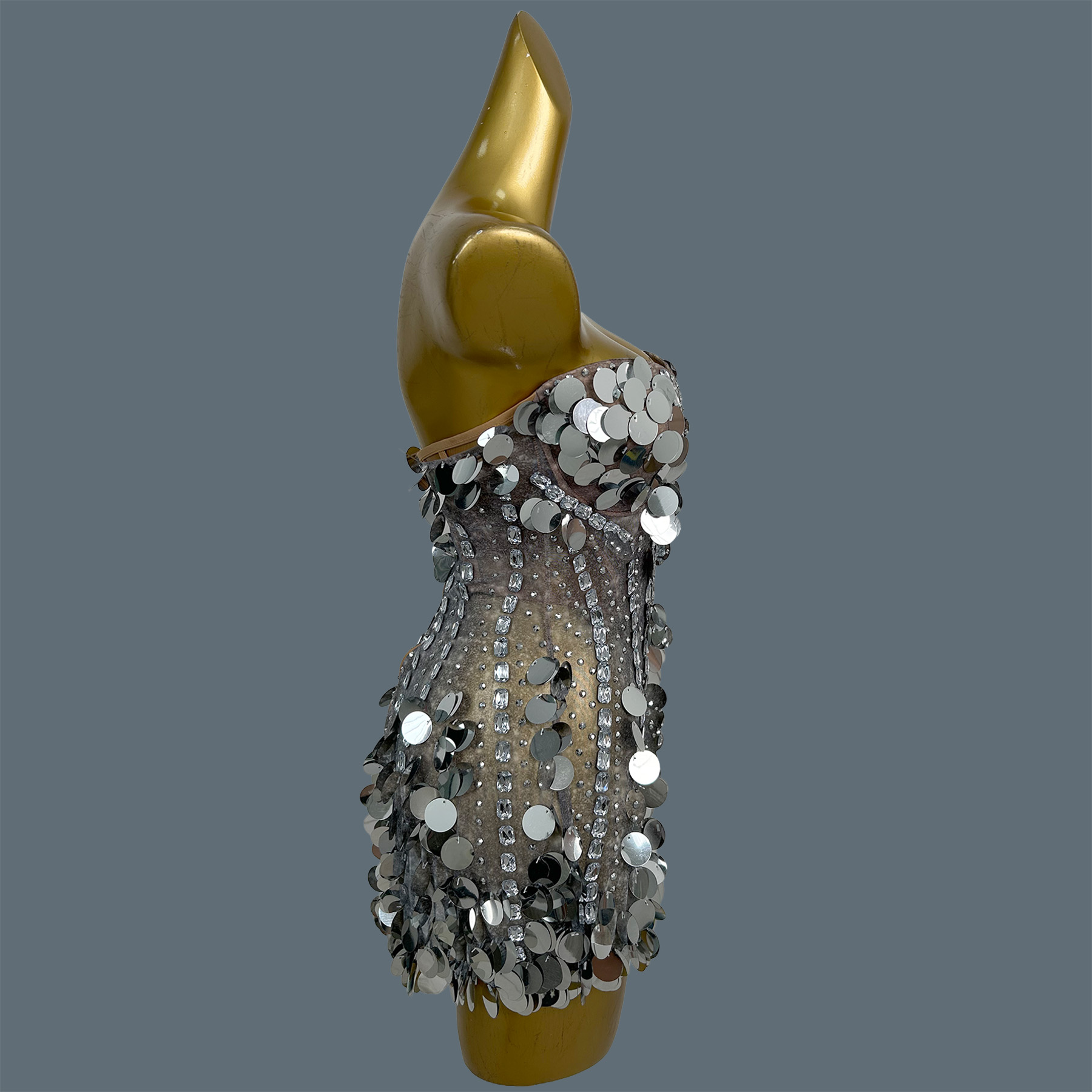 Женское мини-платье без бретел – обзор и цена Sparkly Rhinestone Club Party Dress