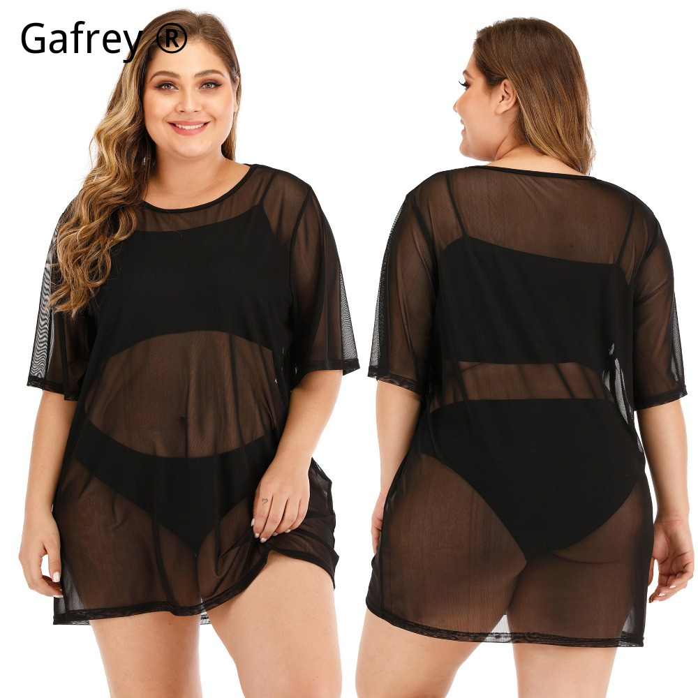Новое пляжное платье больших р – обзор и цена Sexy Mesh Sheer Bodycon Dress