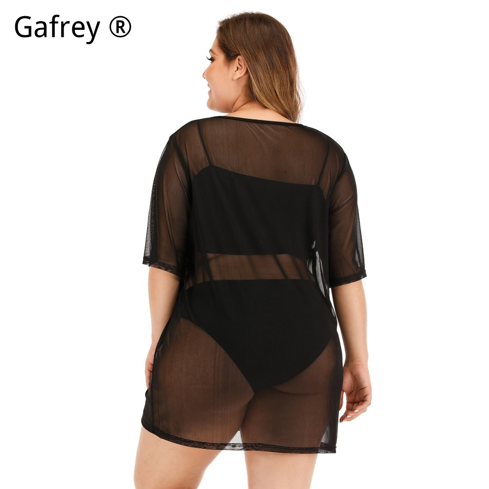 Новое пляжное платье больших р – обзор и цена Sexy Mesh Sheer Bodycon Dress