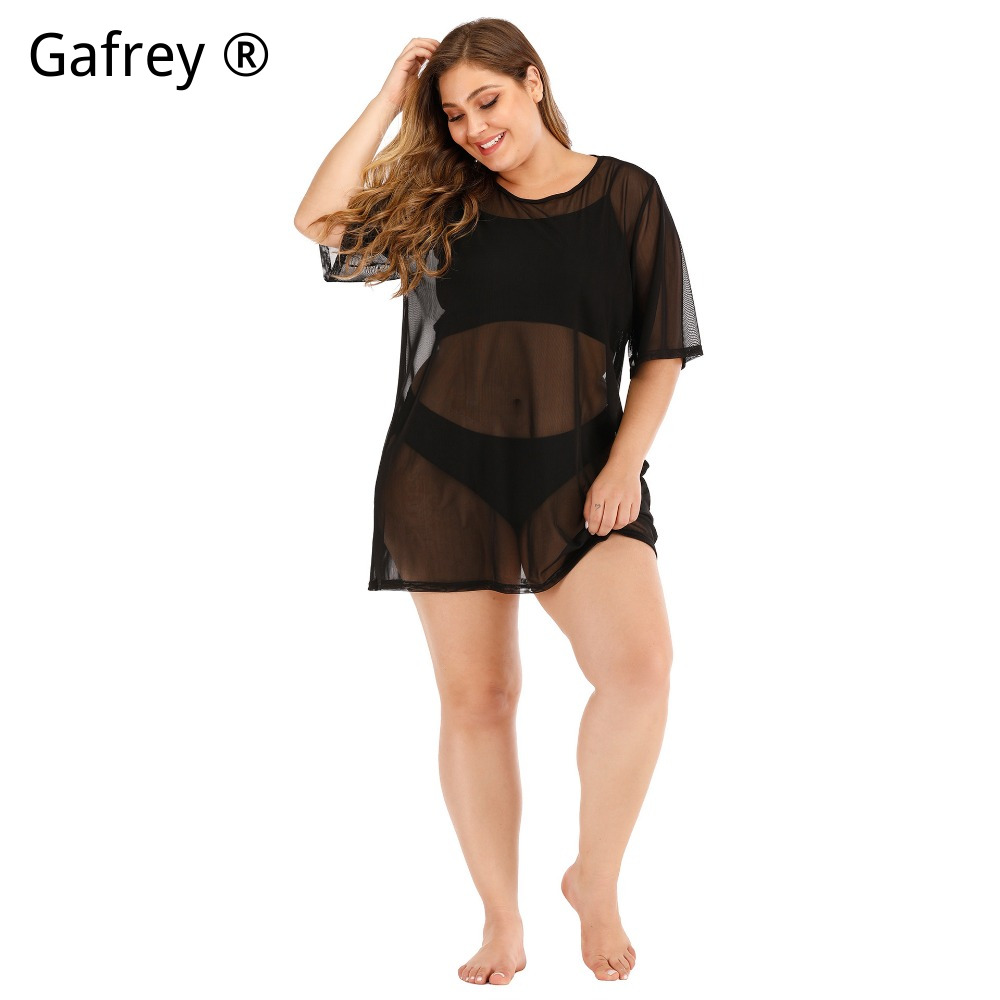 Новое пляжное платье больших р – обзор и цена Sexy Mesh Sheer Bodycon Dress