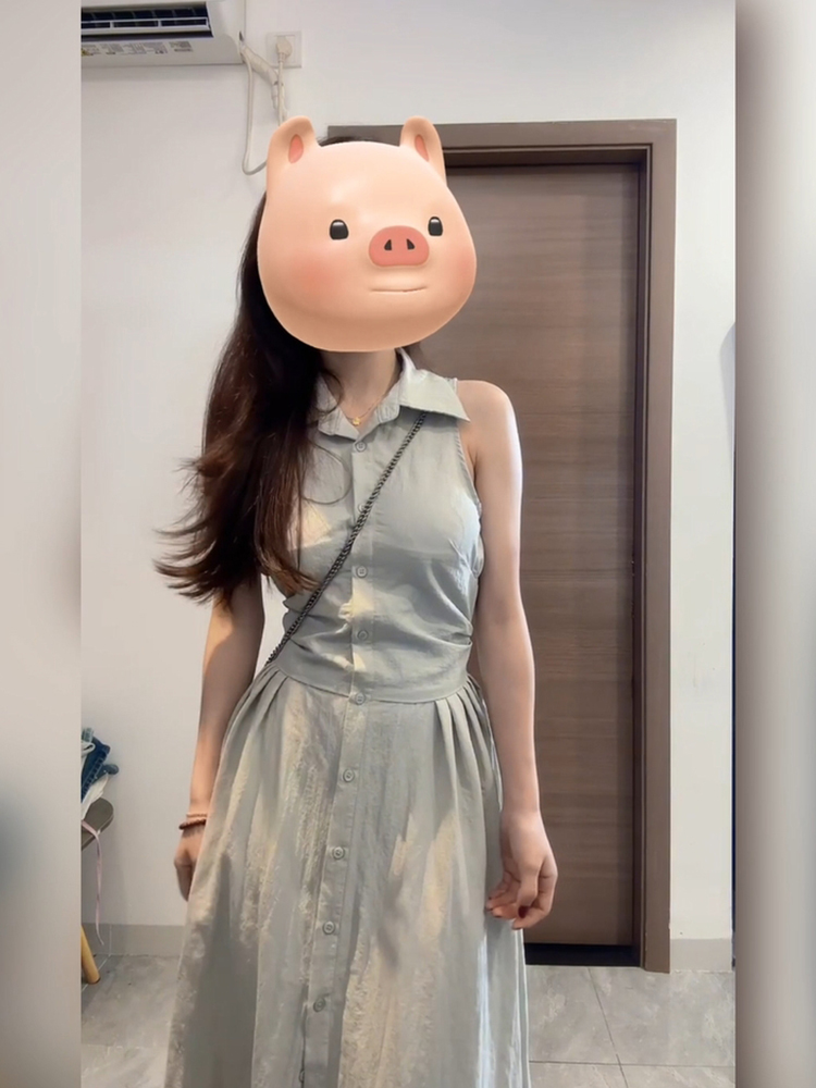 XZY Стильное повседневное плат – обзор и цена Korean Style A Line Shirt Dress
