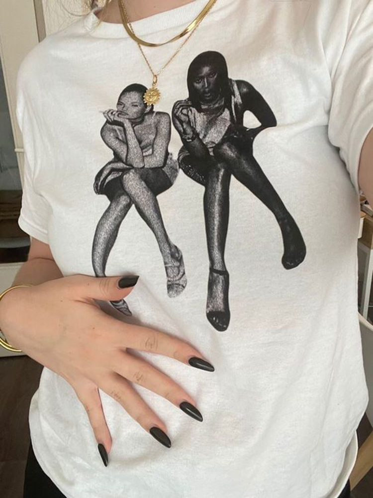Футболка детская летняя с граф – обзор и цена Y2K Graphic Baby Tee Crop