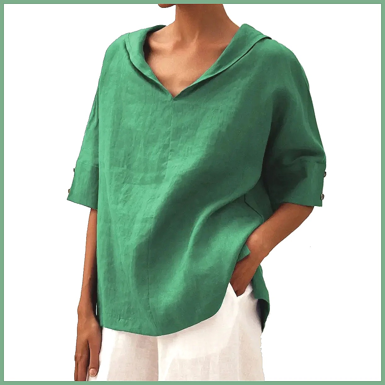 Женская свободная блузка с V-о – обзор и цена Blouses