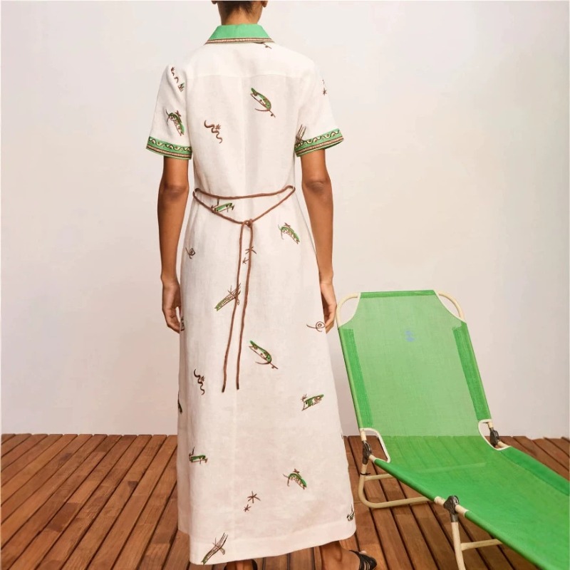 Осень 2026: Новое оригинальное – обзор и цена Casual Loose Linen Shirt Dress